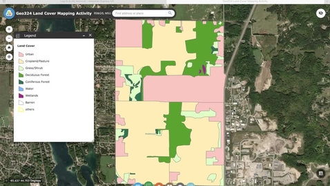 Thumbnail for entry Geo324v: How to Use the Land Cover Mapping Application