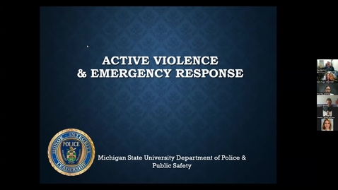 Thumbnail for entry MSUCOM Active Violence and Emergency Response
