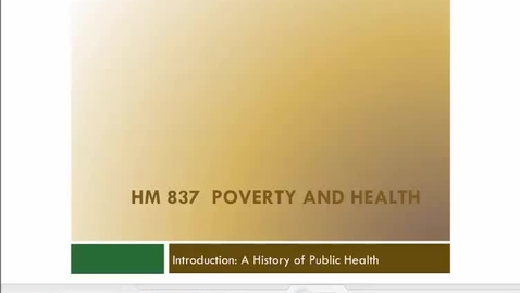 Thumbnail for A History of Public Health