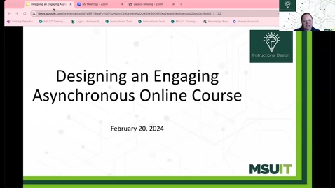 Thumbnail for entry Designing an Engaging Asynchronous Online Course