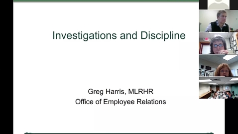Thumbnail for When and how to conduct  an investigatory meeting