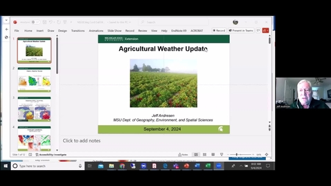 Thumbnail for Agricultural Weather Update - September 4, 2024