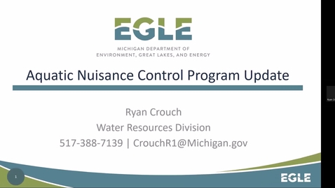 Thumbnail for entry EGLE Aquatic Nuisance Control Program Update