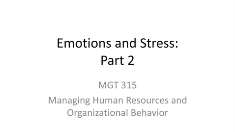Thumbnail for entry 11.Emotions and Stress.Part 2