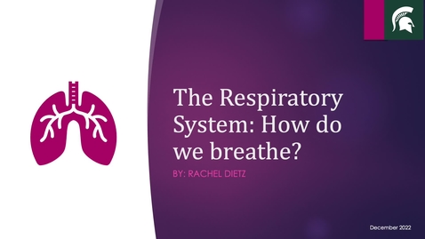 Thumbnail for entry The Respiratory System: How do we breathe?