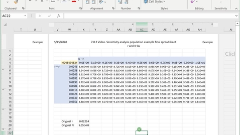 Thumbnail for entry Excel graphs. Contour plot