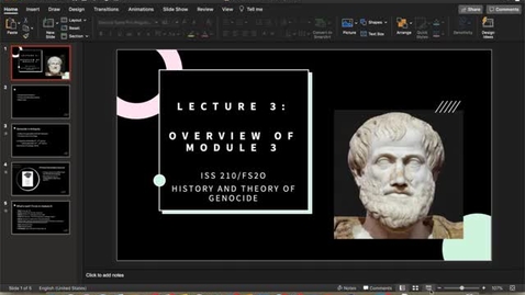 Thumbnail for entry Lecture 3  - Overview of Module 3