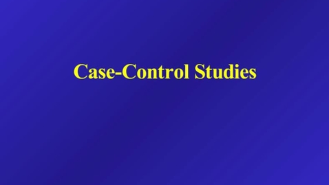 Thumbnail for entry HM803 sec730 CaseControl