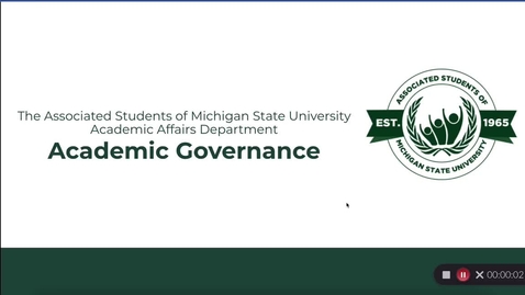 Thumbnail for Academic Governance Presentation 2022-23
