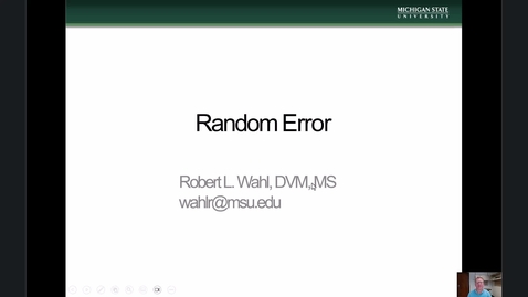 Thumbnail for Module 10 Random Error - Lecture