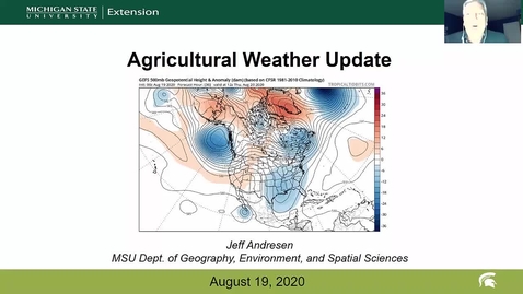 Thumbnail for Agricultural weather forecast for August 19, 2020
