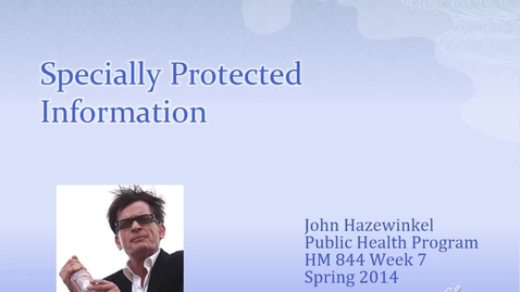 Thumbnail for HM844 Week7LectureVideo