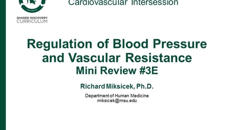 Thumbnail for CPR Intersession: Regulation of Blood Pressure and Vascular Resistance