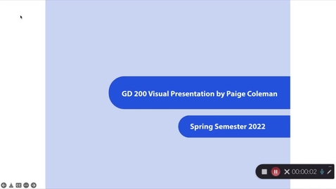 Thumbnail for entry Paige Coleman GD200 Visual Presentation