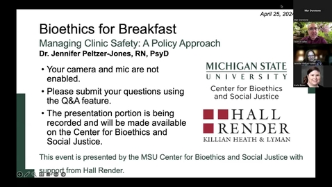 Thumbnail for Managing Clinic Safety: A Policy Approach