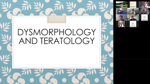 Thumbnail for entry DysmorphologyTeratology2021
