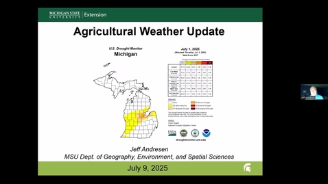 Thumbnail for Agricultural Weather Update - July 9, 2025
