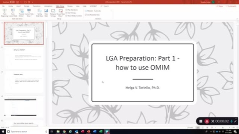 Thumbnail for entry OMIM Users Guide