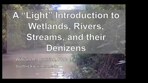 Thumbnail for 2022 MIMN SDO Wetlands Part 2 Lakes and Streams*