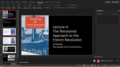 Thumbnail for entry Lecture 4 - Revisionist Approach to the Revolution
