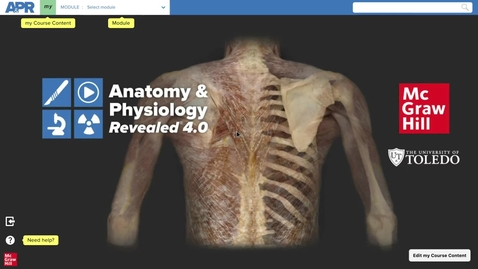 Thumbnail for Anatomy &amp; Physiology Revealed 4.0  General Tour Help Video