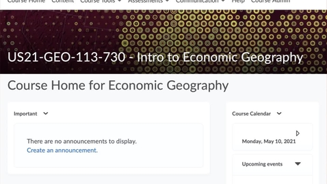 Thumbnail for GEO113: Your course website