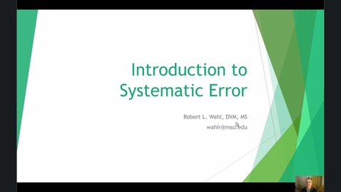 Thumbnail for Module 10 Systematic Error - Lecture
