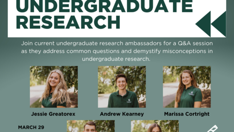 Thumbnail for entry March 29: Behind the Scenes of Undergraduate Research 