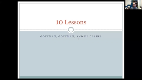 Thumbnail for entry 10 Lessons - Gottman