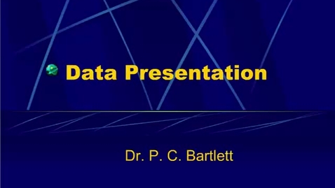 Thumbnail for entry HM864 Data Presentation