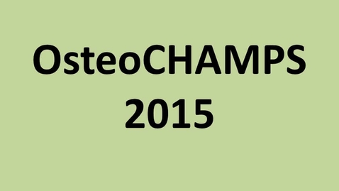 Thumbnail for entry MSUCOM OsteoCHAMPS 2015 Program