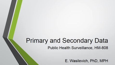 Thumbnail for PrimarySecondary