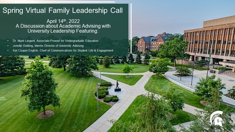 Thumbnail for entry Spring 2022 Virtual Family Leadership Call 4.14.22