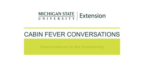 Thumbnail for Cabin Fever Conversations 2021: Conversations in the Community with Morgan Doherty