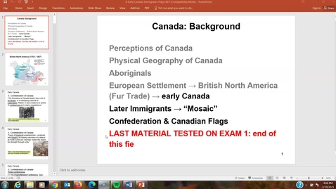 Thumbnail for entry GEO331: 4-Early Canada-Immig-Flags-Part 1