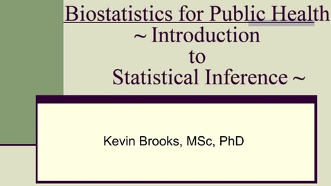 Thumbnail for entry HM802 sec730 IntroStatisticalInference