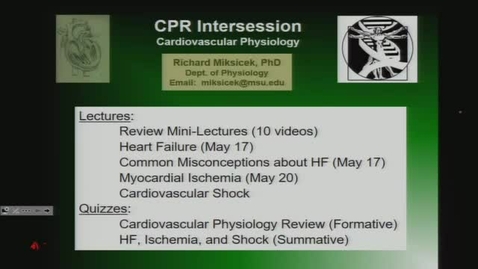 Thumbnail for entry CPR Intersession _Cardio Lec 1 - Heart Failure_Dr Miksicek