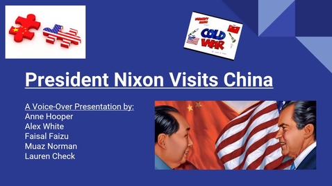 Thumbnail for entry ISS 330B--Section 003--President Nixon Visits China