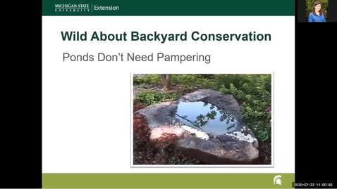 Thumbnail for entry Wild About Backyard Conservation: Ponds Don't Need Pampering