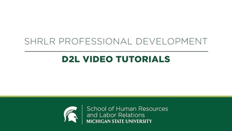 Thumbnail for Accessing Your Certification Examination in D2L