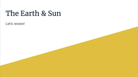 Thumbnail for entry GEO206: The Earth &amp; Sun