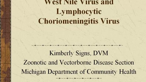 Thumbnail for VM_544-10122010-WNV-EEV-Signs