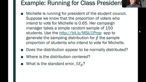 Thumbnail for STT 200 Sampling Distributions for a Single Proportion 3