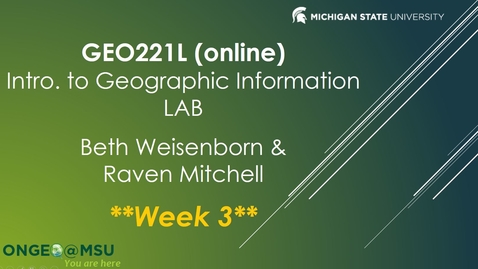 Thumbnail for entry Week 3 Notes (SS22 GEO 221LAB, section 730)