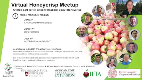 Thumbnail for entry Honeycrisp Virtual Meetup #1 - Crop Load Management Part 3 (Q&amp;A)