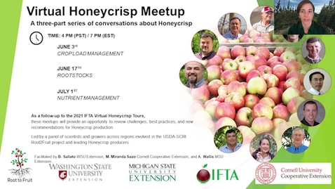 Thumbnail for Honeycrisp Virtual Meetup #1 - Crop Load Management Part 3 (Q&amp;A)