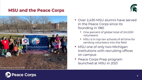 Thumbnail for entry Peace Corps Prep Information Session