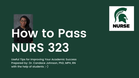 Thumbnail for How to Pass NUR 323 Tutorial video