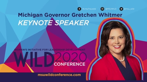 Thumbnail for entry WILD KEYNOTE: Gretchen Whitmer