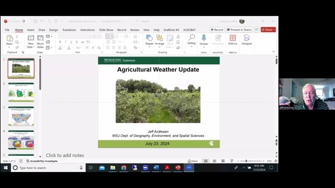 Thumbnail for Agricultural Weather Update - July 23, 2024